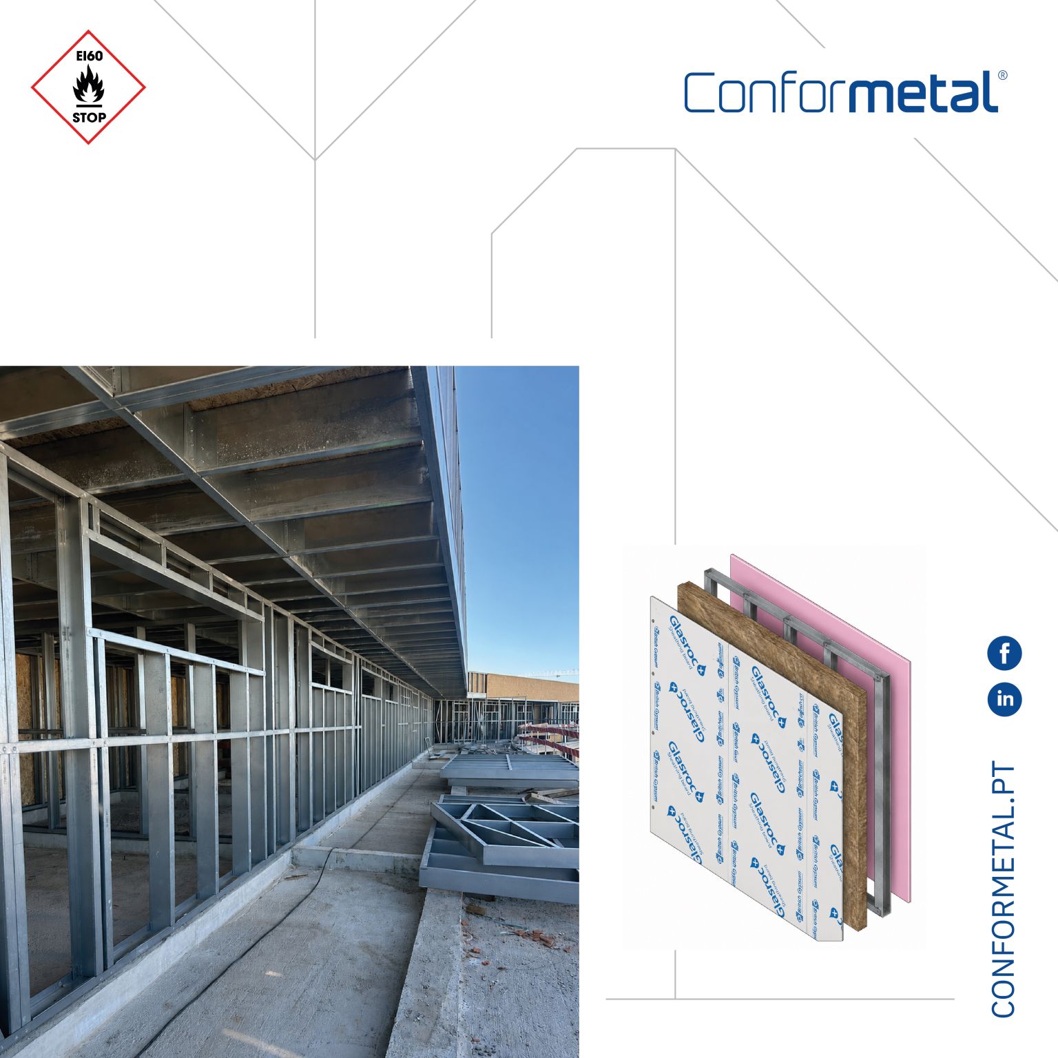 Conformetal LSF Facades Achieve EI 60 Fire Resistance Rating